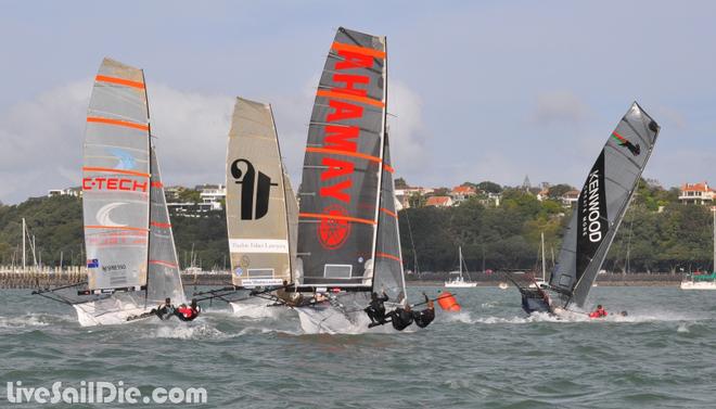 Steinlager ANZAC 18ft Skiffs, Day 3 © Brad Davies-LiveSailDie.com http://www.livesaildie.com